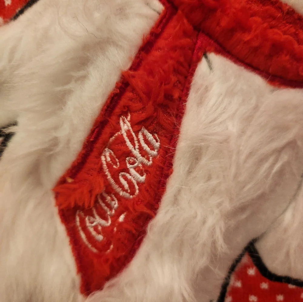Coca Cola Festive Red and White Crewneck Sweater With Polar Bear - Picture 4 of 4